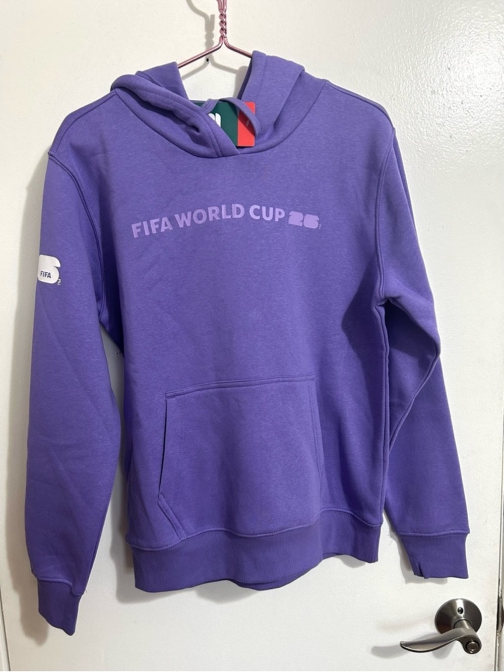 FIFA World Cup 2026 Purple and white  Hoodie